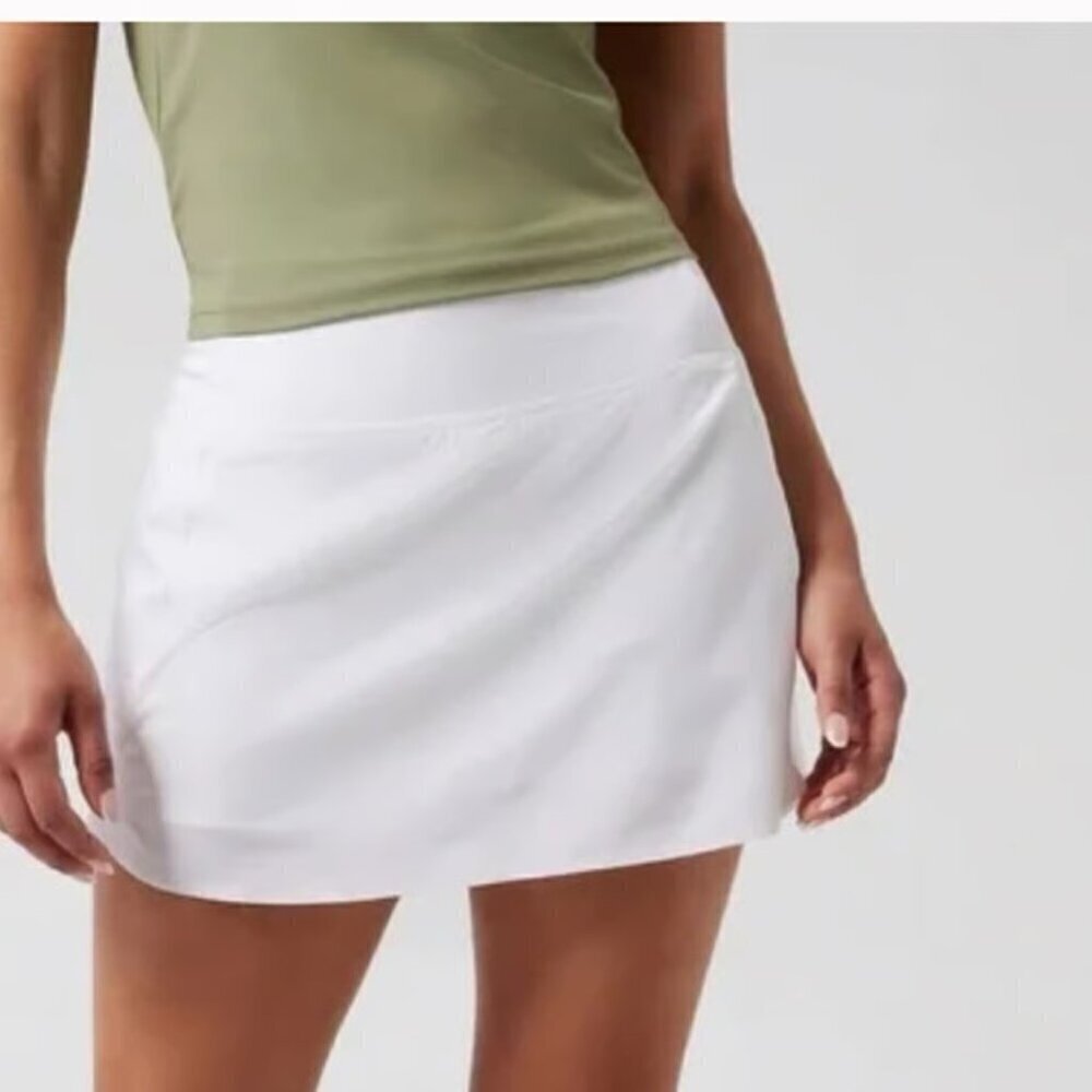 Athleta Run With It High-Rise 14" Skort - S White